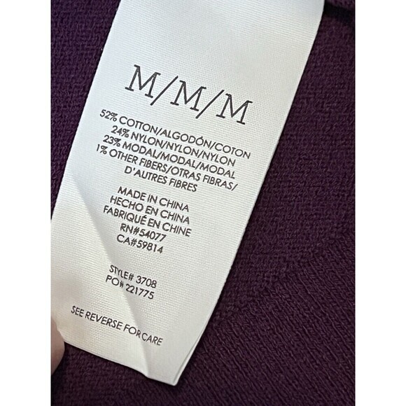 Cabi Women's Peek‎ Pullover Sweater Purple Medium - Picture 10 of 11